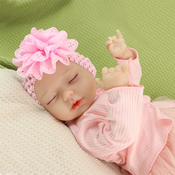 Pink Sleeping PVC Real Reborn Doll - Image 11