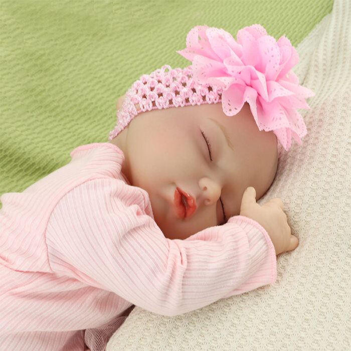 Pink Sleeping PVC Real Reborn Doll - Image 13