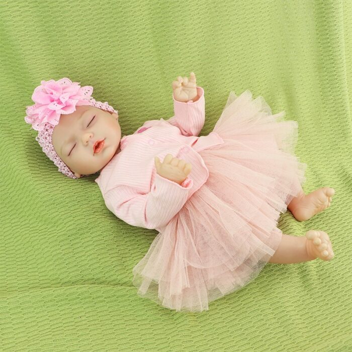 Pink Sleeping PVC Real Reborn Doll - Image 7