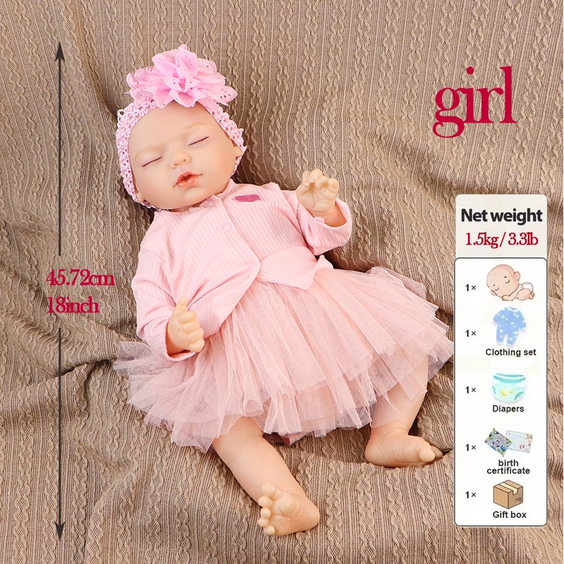 Pink Sleeping PVC Real Reborn Doll 2 Pink Sleeping Reborn 7