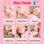 Pink Sleeping PVC Real Reborn Doll - Image 10
