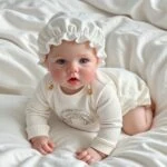 Realistic Kelly silicone reborn doll with blue eyes and soft clothing.