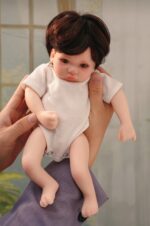 High-quality silicone reborn doll with realistic features, perfect for collectors and doll enthusias.