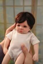 Silicone Reborn Doll with lifelike features, perfect for collectors and doll enthusiasts.