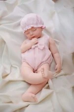 Reborn docka Kay, 40 cm silikon för tidigt född bebis, realistisk nyfödd docka för samlare och barn.
