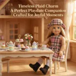 Krásná kostkovaná sada oblečení pro panenky reborn o velikosti 45 cm, ideální na hraní i na vystavení. Vyrobeno pro...