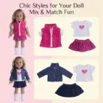 Oblečky pro reborn panenky o velikosti 17-18 palců, ideální pro oblékání a styling vaší panenky.