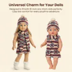 Ropa para muñecas reborn, ideal para bebés y niñas, perfecta para muñecas de 43 cm (18 pulgadas), confeccionada en un tejido de punto muy cómodo.