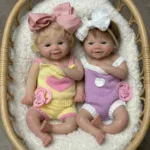 Realistické silikonové panenky s otevřenými ústy o velikosti 33 cm pro sběratele a na hraní.