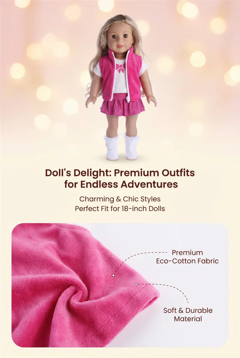 Oblečení pro panenky 17 18 palcové Reborn kostýmky pro dívky 27 kf S56de3d76be034bbfb5ae1261f59232a1O