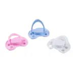 Dudlík pro panenky Reborn s magnetickým uchycením v růžové, modré a bílé barvě.