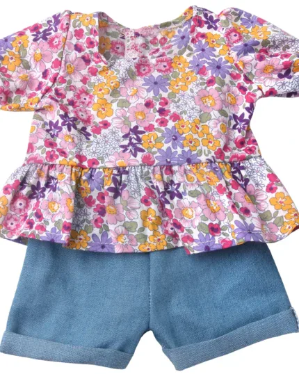 Oblečení pro reborn panenky, oblečení pro 18palcové panenky, oblečení pro miminka, květinové oblečení pro reborn panenky, realistické oblečení.