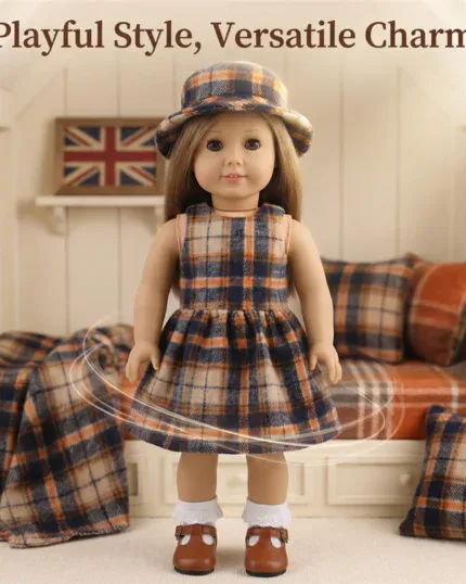 Sada oblečení pro panenky American Girl pro 18palcové panenky Reborn, stylová a všestranná.