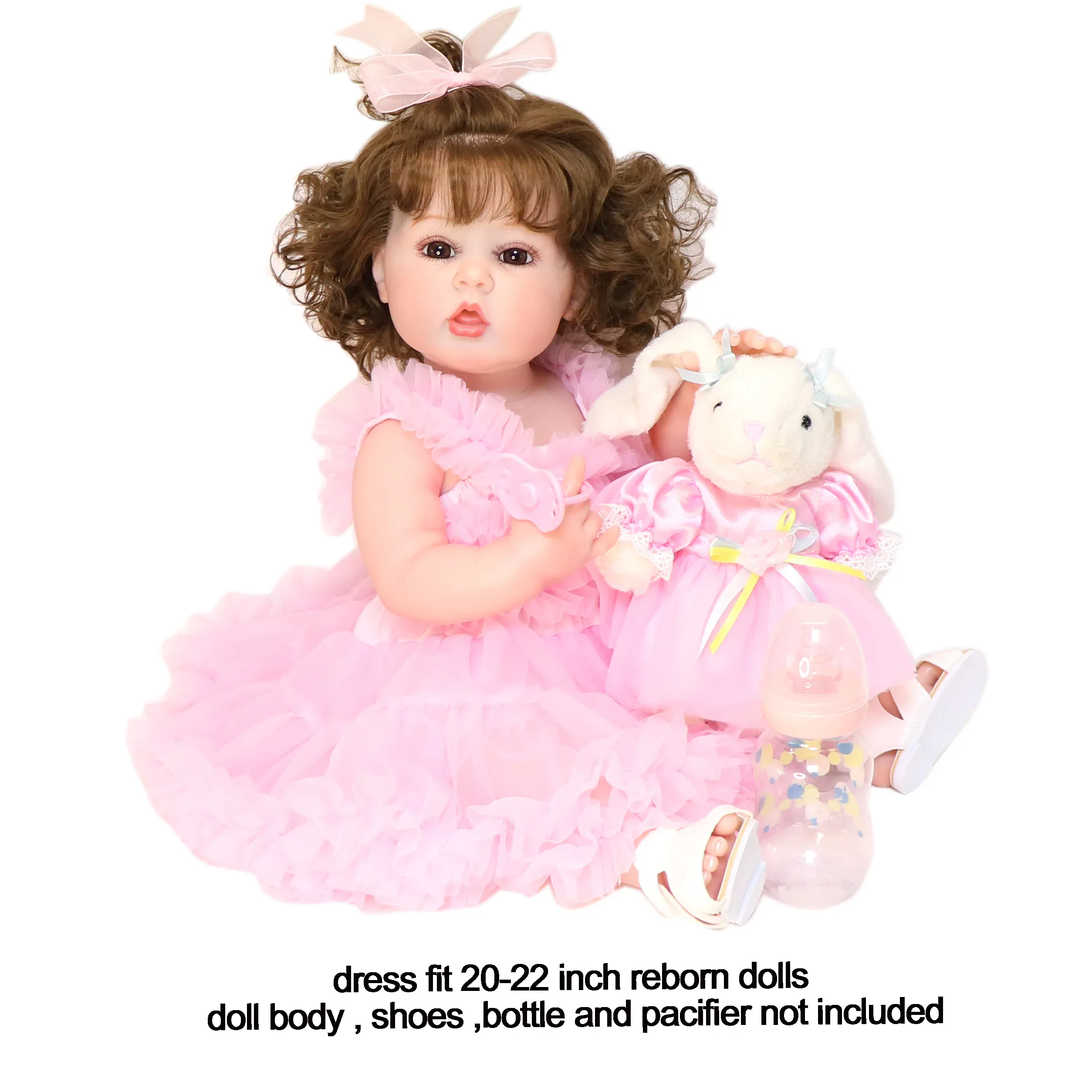 Ručně vyráběné oblečení a sady šatů pro reborn panenky o velikosti 20-22 palců (77 ks) kf Sbf836be53df845d68bbc0b7a1f9c781f2