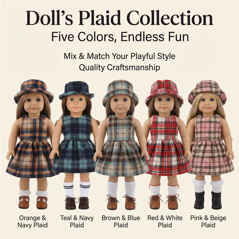 Oblečení pro panenky American Girl, sada 24 kusů, velikost 45 cm, velikost pro reborny kf Sc2b352c412684bd7acc6bb9bcdf0c927X