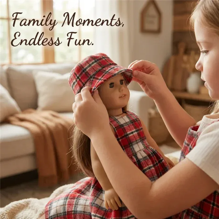 Oblečení pro panenky reborn o velikosti 45 cm, ideální pro panenky American Girl, s odpovídajícími outfity pro další chvíle.
