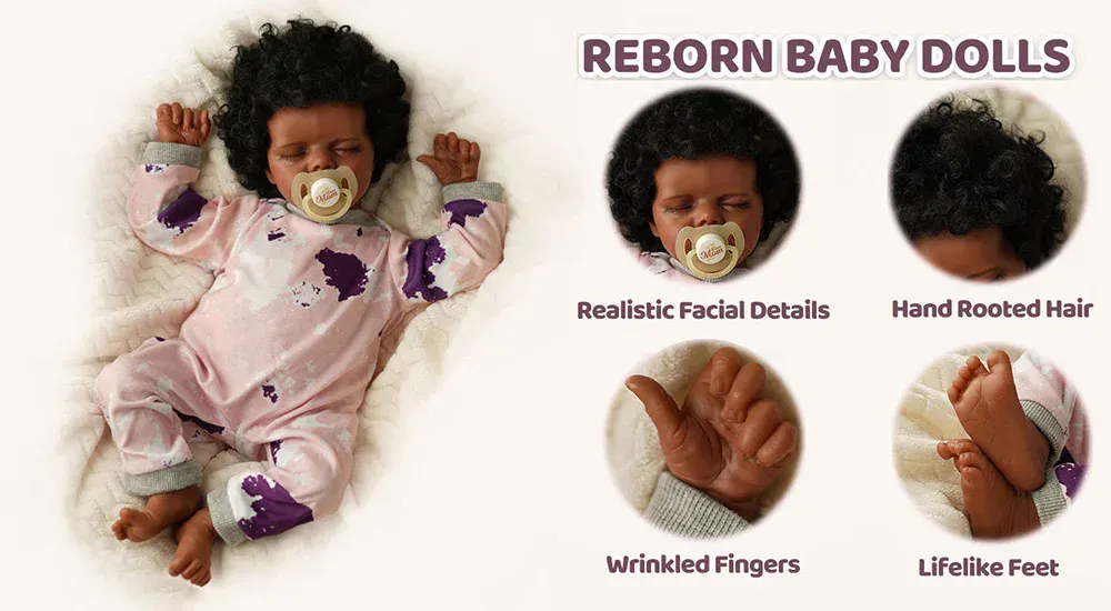 Shyann 18palcová afroamerická reborn panenka holčička 9 kf Sd6ba1d42f8404419a91182edf0b66b3fk