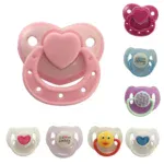 Adorable pink heart-shaped pacifier for reborn dolls, perfect for cute doll accessories.