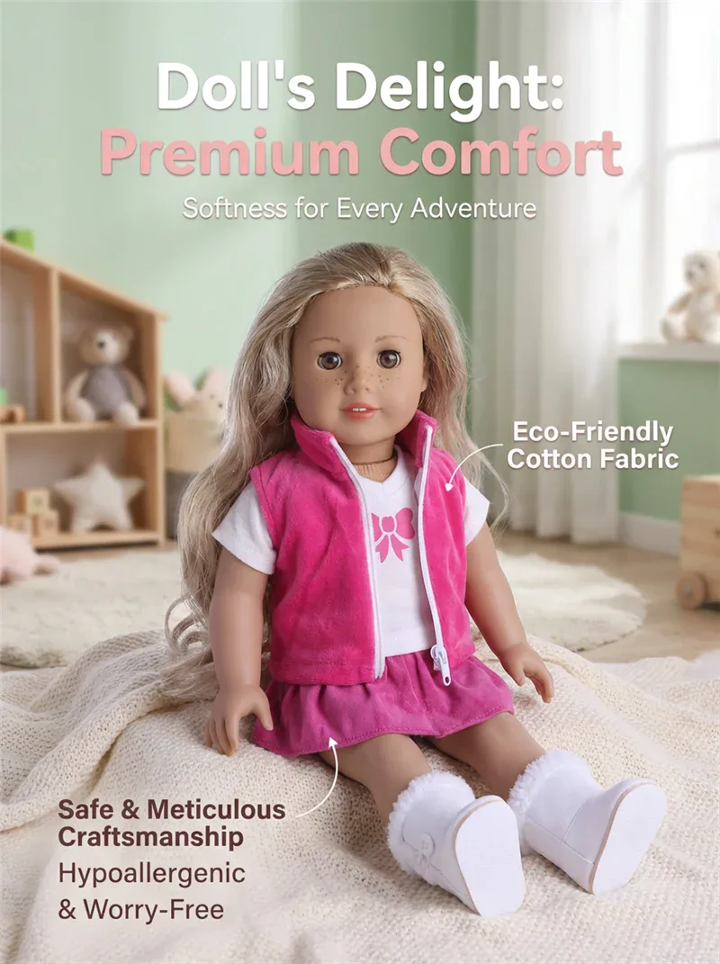 Oblečení pro panenky 17 18 palcové Reborn kostýmky pro dívky 21 kf Sff4af0a0ce8d4485b7c09410cb094249I