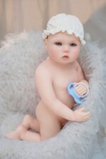 Mini silikonová panenka Reborn Baby pro sběratele a dárky.