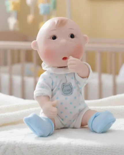 Čudovita 7-palčna mini reborn punčka iz mehkega vinila, popolna kot igrača ali darilo za otroke in otroke.