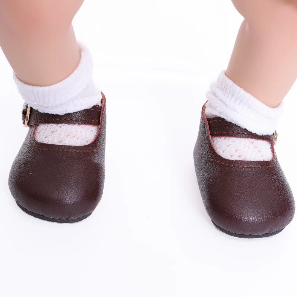 Kits de muñecas reborn Elie Niña Pastoral 18 pulgadas Vinilo 22 Adorables zapatos de bebé con calcetines blancos, perfectos para recién nacidos y bebés.