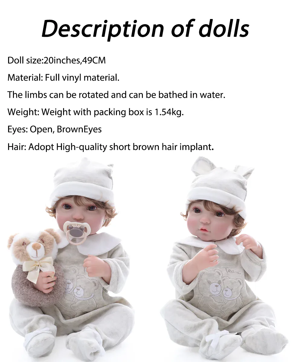 Chucky Poseable Reborn Doll Full Body Vinyl Baby 20 Inch 13 kf See1af53d34be445bb60fba6ef0ed566dG