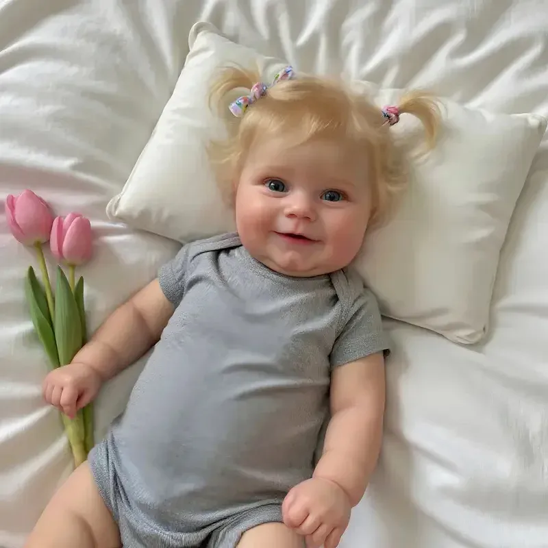 Clara smilende babypigedukke, 50 cm fuld vinyl, genfødt, 8 Clara Smilende Pigedukke 20 Tommer Vinyl Reborn Dukke 7