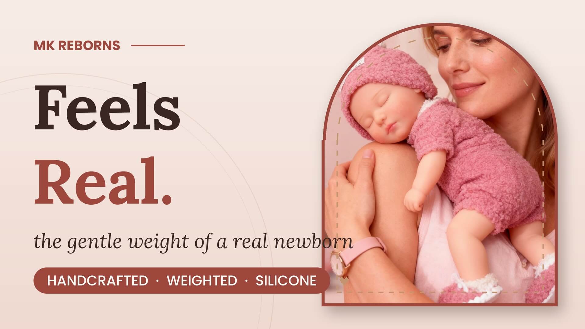 Mother holding sleeping baby girl in pink outfit and hat, tender moment.