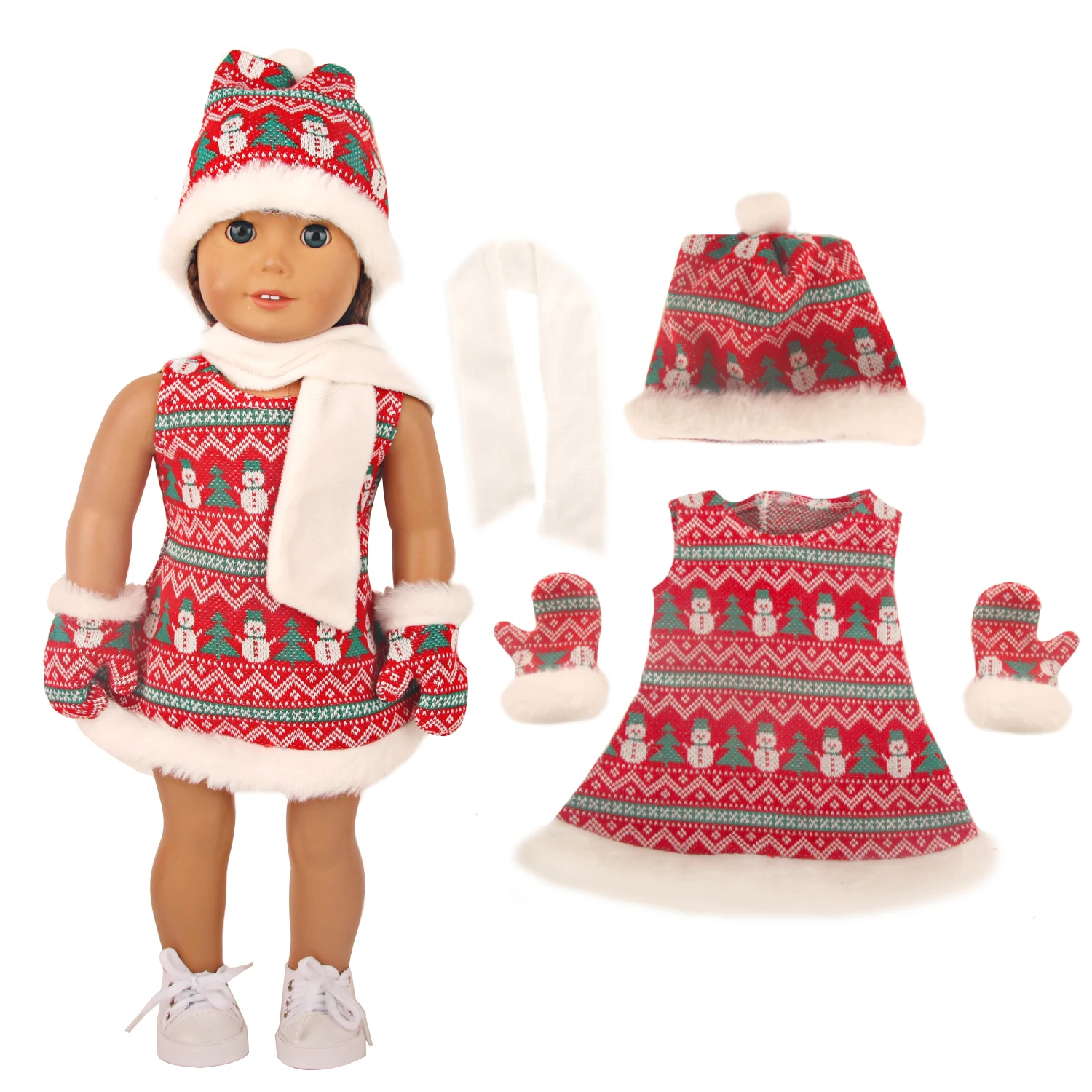 Christmas Doll Clothes Festive Outfits for 18 Inch Dolls 361 Christmas Doll Clothes Festive Outfits for 18 Inch Dolls 27