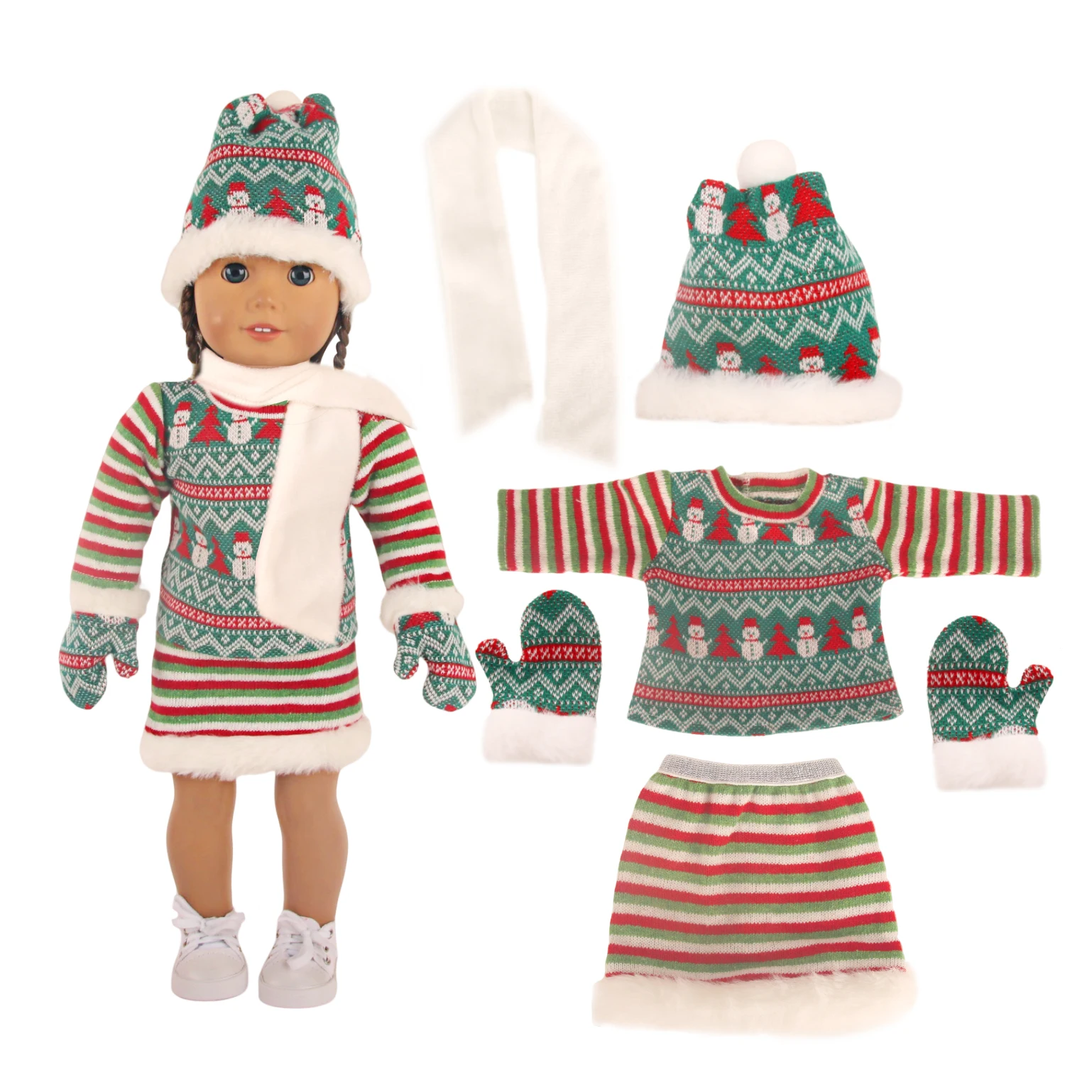 Christmas Doll Clothes Festive Outfits for 18 Inch Dolls 352 Christmas Doll Clothes Festive Outfits for 18 Inch Dolls 9 5