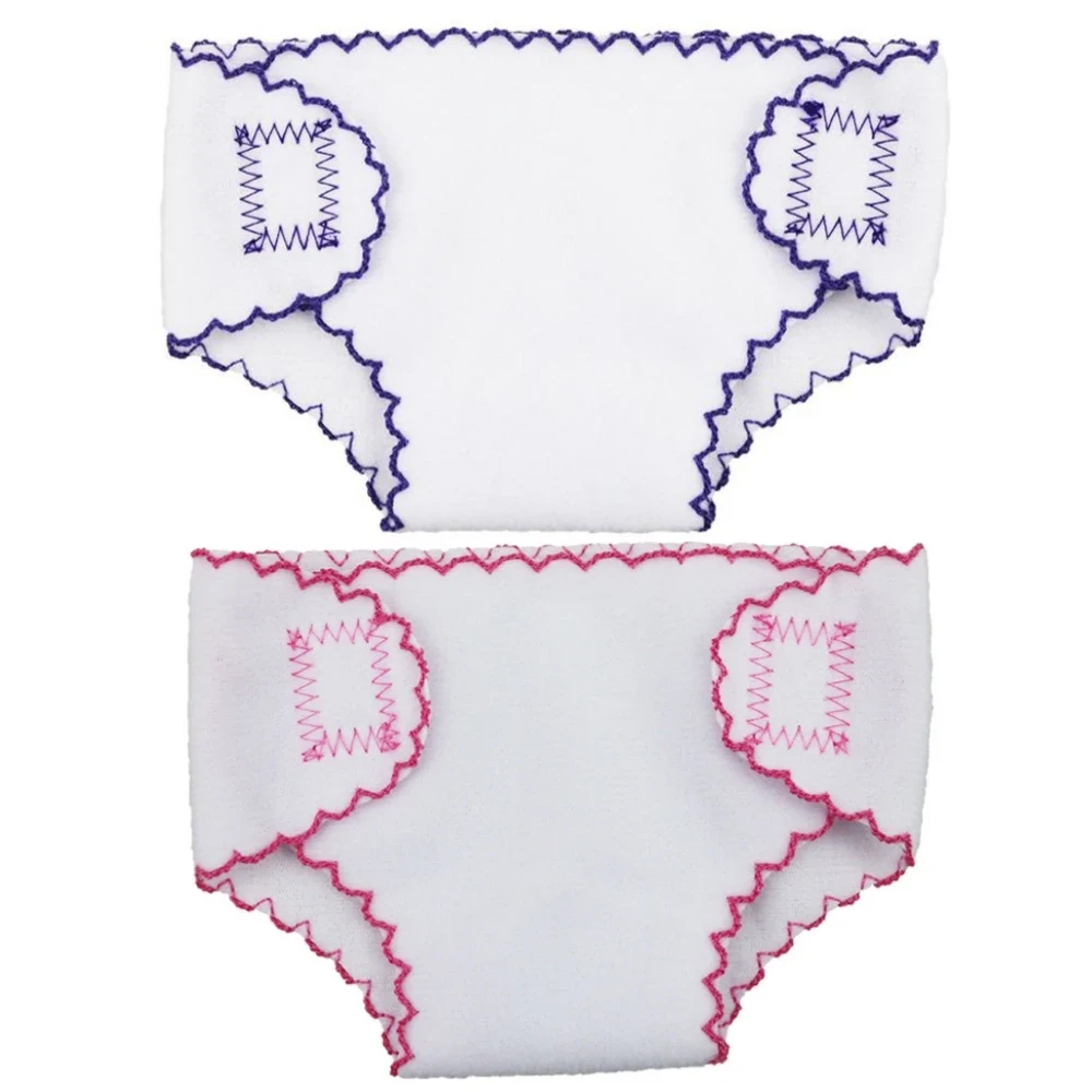 Cloth Doll Diapers Reusable Nappies for 14-18 Inch Dolls 24 Cloth Doll Diapers Reusable Nappies for 14 18 Inch Dolls 5