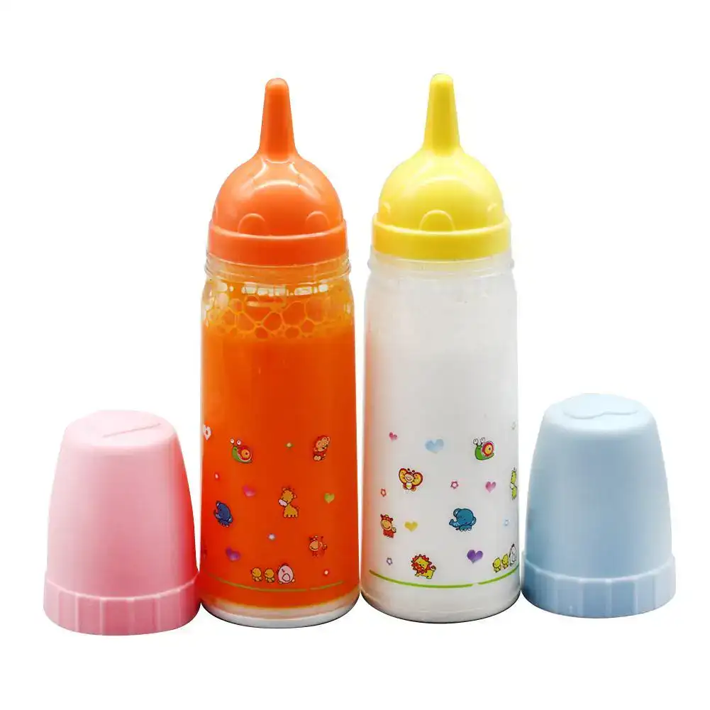 Doll Bottles Magic Milk and Juice Feeding Set of Two 18 Doll Bottles Magic Milk and Juice Feeding Set of Two 9