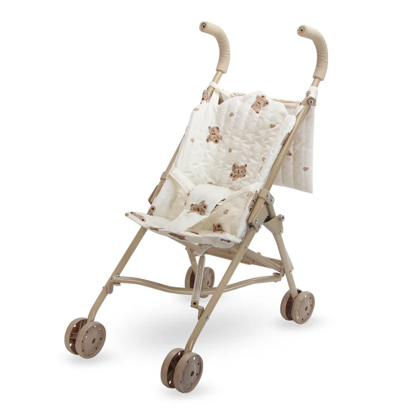 Doll Stroller Floral Folding Pram with Storage Basket 40 Doll Stroller Floral Folding Pram with Storage Basket 11