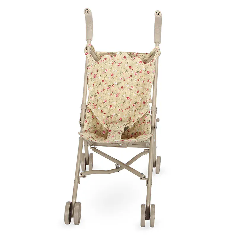 Doll Stroller Floral Folding Pram with Storage Basket 33 Doll Stroller Floral Folding Pram with Storage Basket 2