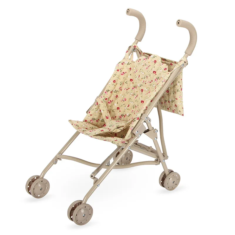 Doll Stroller Floral Folding Pram with Storage Basket 36 Doll Stroller Floral Folding Pram with Storage Basket 7
