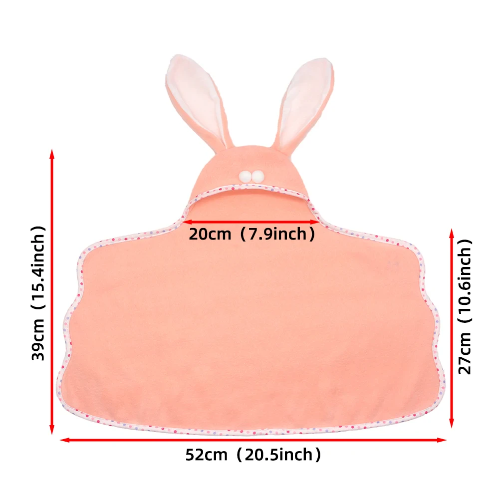 Doll Swaddle Blanket Bunny Hooded Wrap for Baby Dolls 7 Doll Swaddle Blanket Bunny Hooded Wrap for Baby Dolls 2