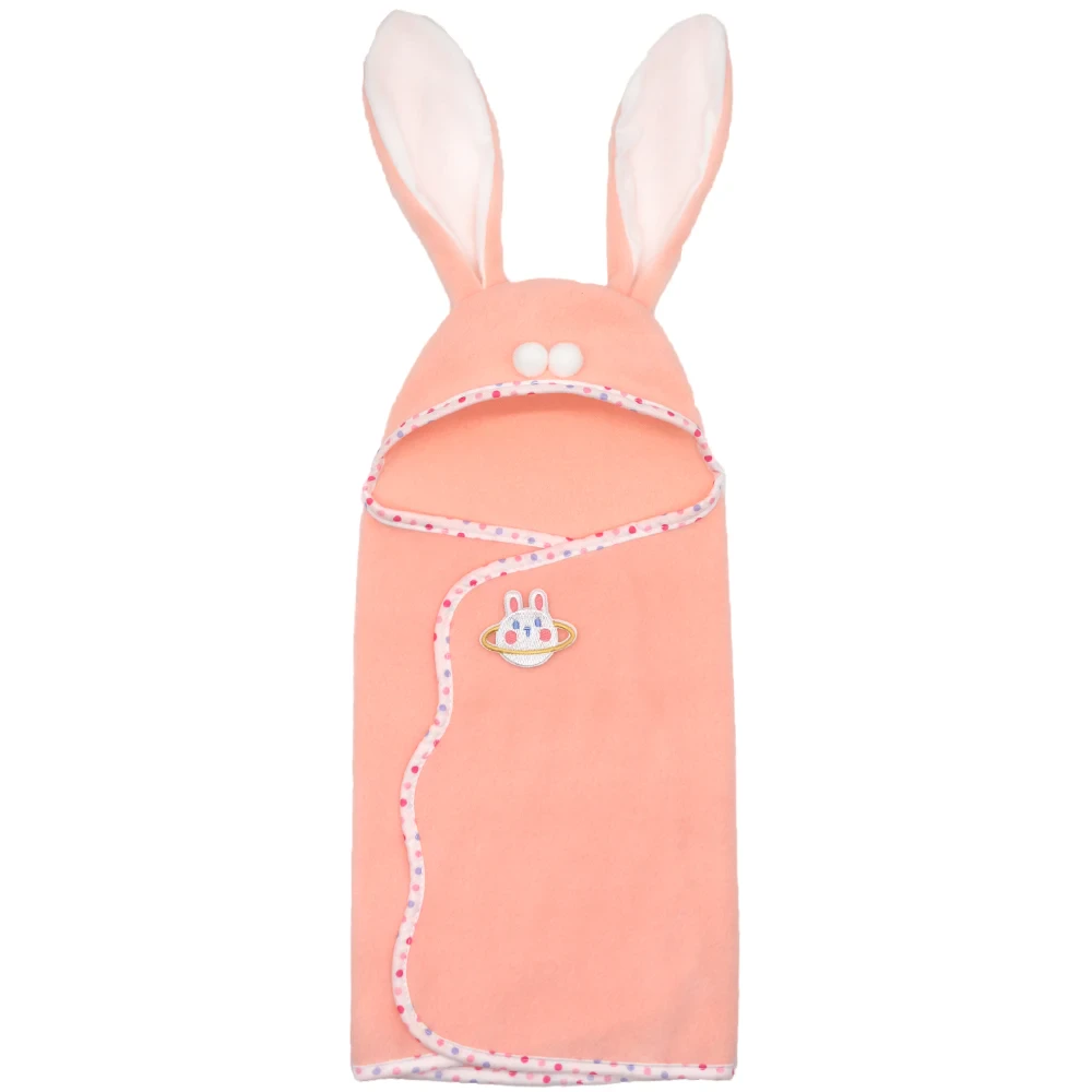 Doll Swaddle Blanket Bunny Hooded Wrap for Baby Dolls 9 Doll Swaddle Blanket Bunny Hooded Wrap for Baby Dolls 3
